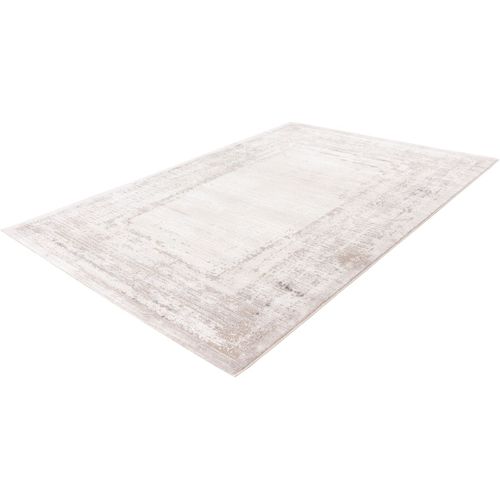 Tapis Rectangle Design Rayé Effet 3d Myneral Argenté 160x230