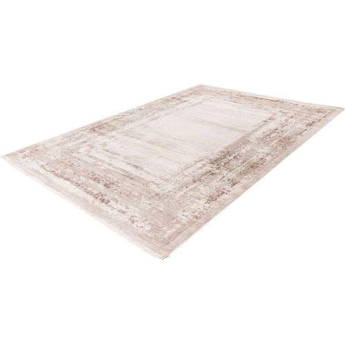 Tapis Rectangle Design Rayé Effet 3d Myneral Taupe 80x150