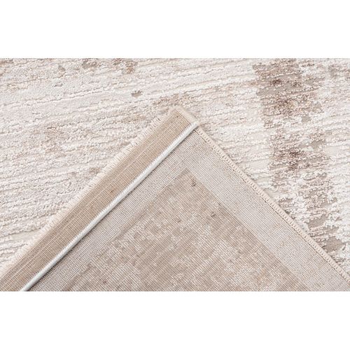 Tapis Rectangle Design Rayé Effet 3d Myneral Taupe 80x150