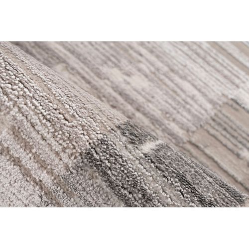 Tapis Effet 3d Moderne Rectangle Everst Argenté 80x150