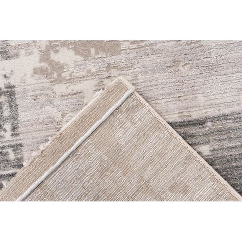 Tapis Effet 3d Moderne Rectangle Everst Argenté 80x150