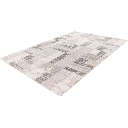 Tapis Effet 3d Moderne Rectangle Everst Argenté 200x290