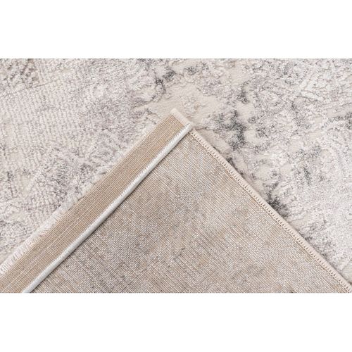Tapis Abstrait Design Effet 3d Bekthiari Argenté 160x230