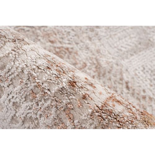 Tapis Abstrait Design Effet 3d Bekthiari Taupe 80x150