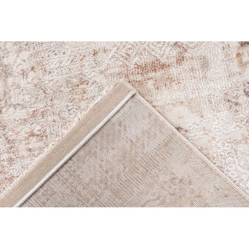 Tapis Abstrait Design Effet 3d Bekthiari Taupe 80x150