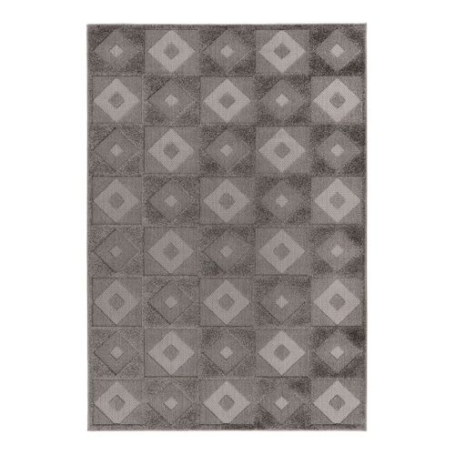 Tapis Effet 3d Extérieur Et Intérieur Graphique Design Donito Gris 120x170