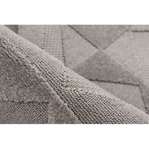 Tapis Effet 3d Extérieur Et Intérieur Graphique Design Donito Argenté 160x230