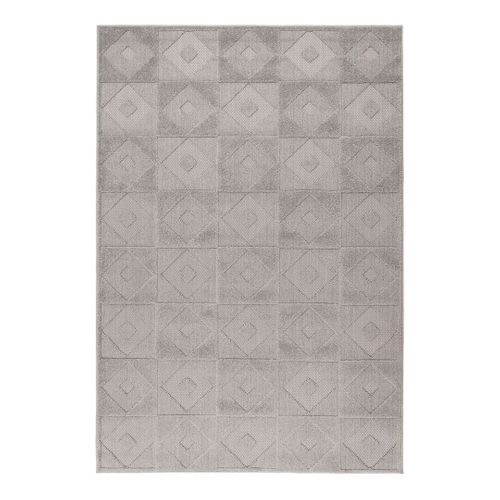 Tapis Effet 3d Extérieur Et Intérieur Graphique Design Donito Argenté 160x230