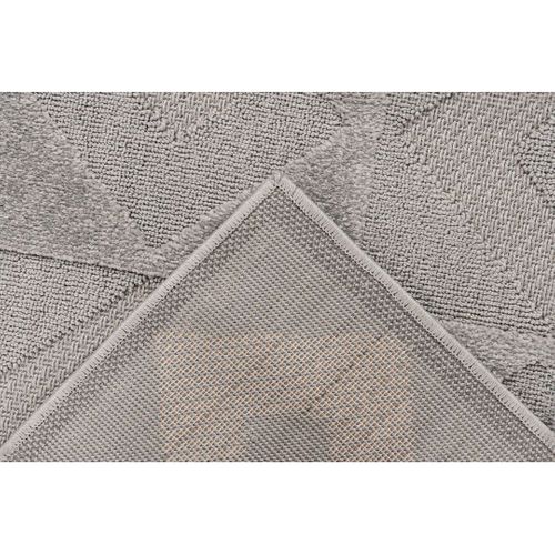 Tapis Effet 3d Extérieur Et Intérieur Graphique Design Donito Argenté 160x230