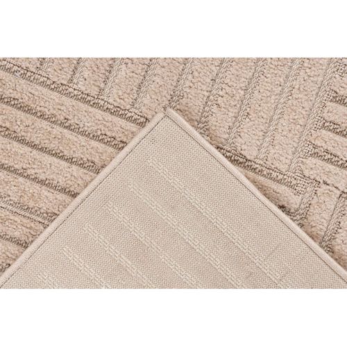 Tapis Graphique Extérieur Et Intérieur Effet 3d Design Parma Beige 120x170