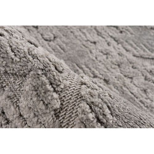 Tapis Ethnique Effet 3d Berbère Extérieur Et Intérieur Fatouh Argenté 160x230