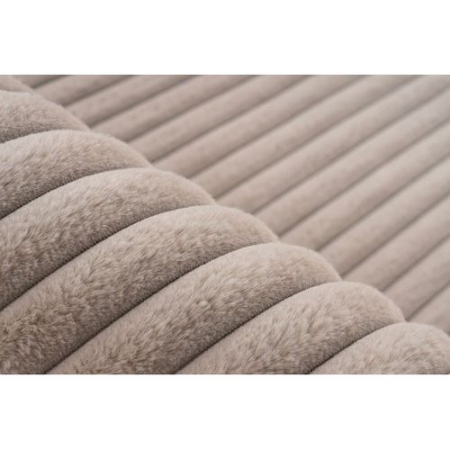 Tapis Doux Uni Effet 3d Moderne Malko Taupe 80x150