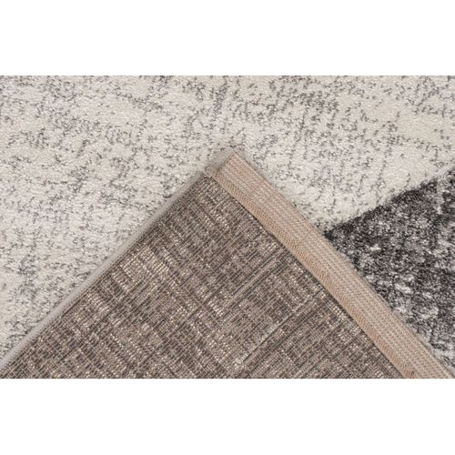 Tapis Moderne Géométrique Effet 3d Diano Argenté 80x150