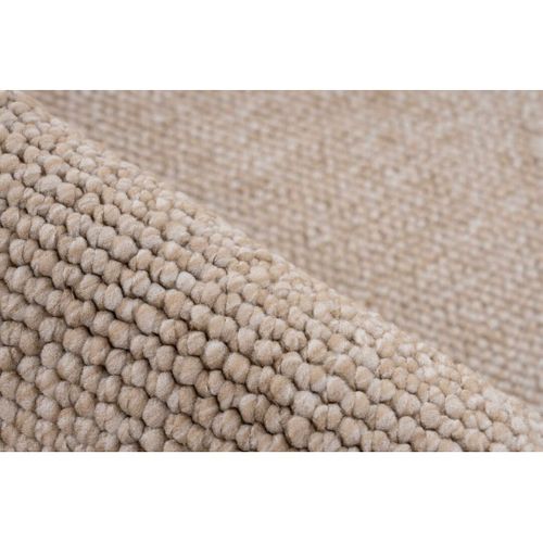 Tapis Avec Franges Moderne Uni Jalna Beige 80x150
