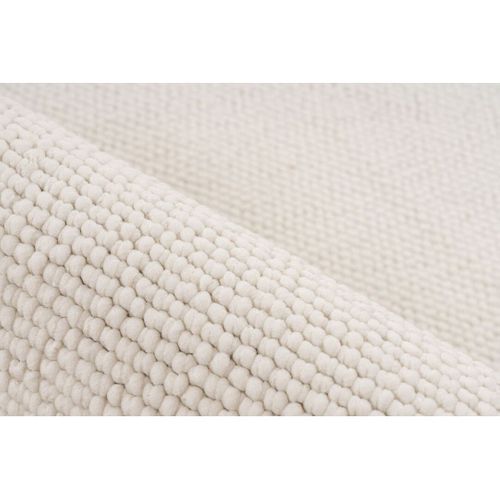 Tapis Avec Franges Moderne Uni Jalna Ivoire 160x230