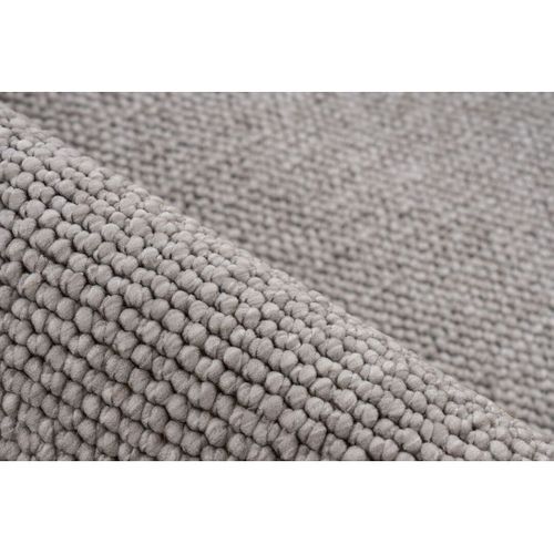 Tapis Avec Franges Moderne Uni Jalna Argenté 120x170