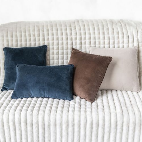 Coussin 40x40 Marron Chocolat En Coton