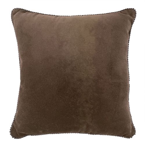 Coussin 40x40 Marron Chocolat En Coton
