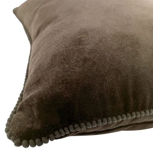 Coussin 40x40 Marron Chocolat En Coton