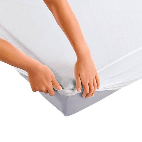 Protège Matelas Anti Acariens Et Impermeable Blanc  140x190cm