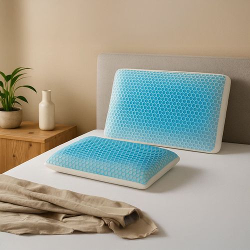 Oreiller Mémoire De Forme Intelligent, Structure Alvéolée - Collection Tpe - 60 X 60 Cm