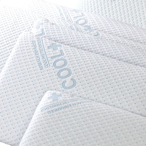 Oreiller Mémoire De Forme Rafraichissant, Micro-perforé - Collection Frais - 60 X 60 Cm