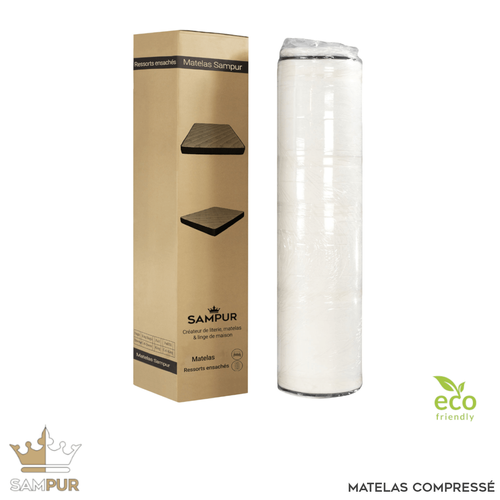 Matelas Excelsior 140x200 Cm - 30 Cm D'épaisseur - Mémoire De Forme - Ressorts Ensachés