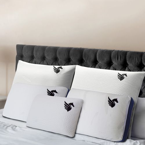 Oreiller Pégase 40 X 60 Cm - Mémoire De Forme Et Latex - Face Été Hiver