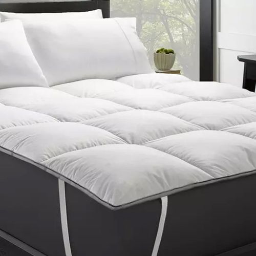 Surmatelas square 160x200 - Convient à tous les matelas - 4 sangles de maintien