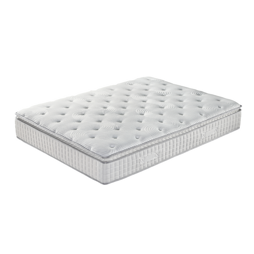Matelas 140x190 Cm - Mémoire De Forme, Ressorts Ensachés Et Latex - 30 Cm