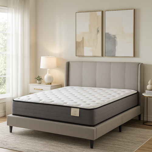 Matelas Essentiel 160x200 Cm - Mémoire De Forme Et Ressorts Ensachés - Mousse Viscoélastique - 23 Cm