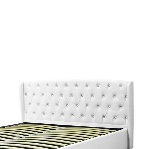 Lit Coffre Clémentine Deluxe : Tissu Et Sommier à Lattes - 90x190 Cm