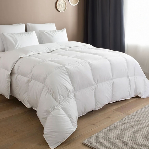 Couette Chaude 140x200cm Plume - 100% Plumes Naturelles De Canard, Garnissage 500g/m2