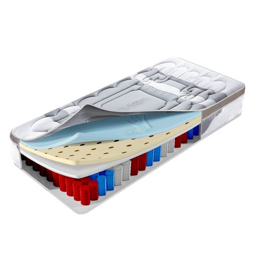 Matelas Platinium Small 200x200 Cm - 26 Cm Épaisseur - Mémoire De Forme, Ressorts Ensachés Et Latex