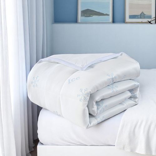Couette Spéciale Été 220 X 240 Cm - 300 G/m² - Anti-transpiration - Fibres Ice Cool Rafraîchissantes