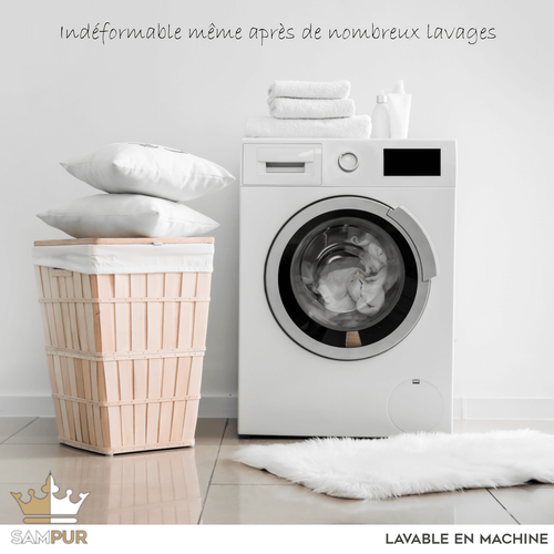 Oreiller Microfibre 40x70 Cm Happy - 100% Fibres Creuses 6d - Soutien Optimisé De La Nuque