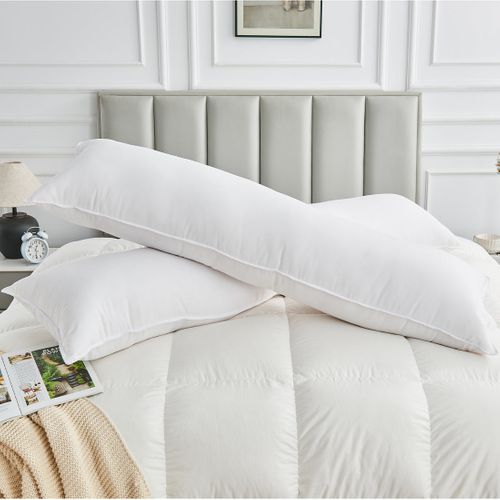 Traversin 150x40 Cm Ergonomique Excellence - 100% Microfibre - Moelleux Et Respirant