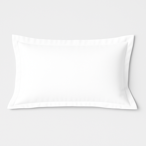 Taie D'oreiller 50x70 Cm - Coton Coloris Blanc, Confort, Doux, Respirant - Certifié  ®