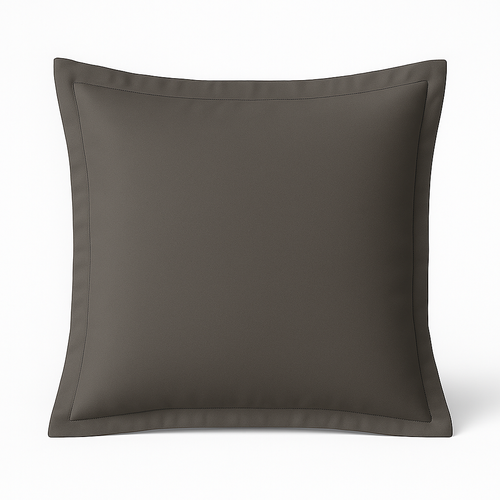 Taie D'oreiller 60x60 Cm Gris - Confort Doux Et Respirant