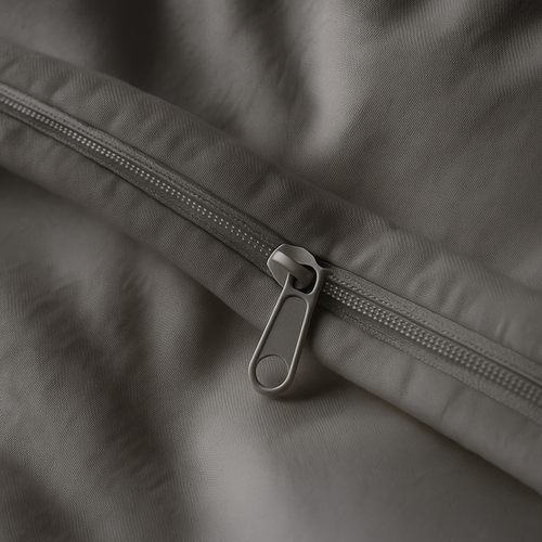 Housse De Couette 220x240 Cm Grise - Douce, Respirante Et Naturelle