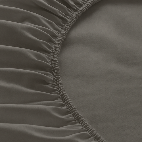 Drap Housse 90x190/200 Cm Gris - Confort Doux Et Respirant - Bonnet Extensible