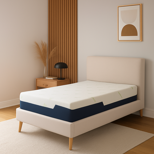 Matelas 90x200 Cm Mémoire De Forme Et Housse Bambou - Matelas Original Déhoussable