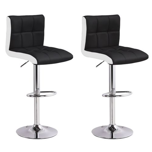 Lot De 2 Tabourets De Bar Magic Noir