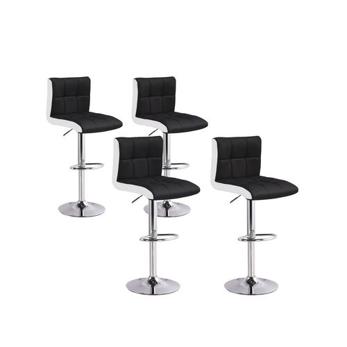 Lot De 4 Tabourets De Bar Magic Noir
