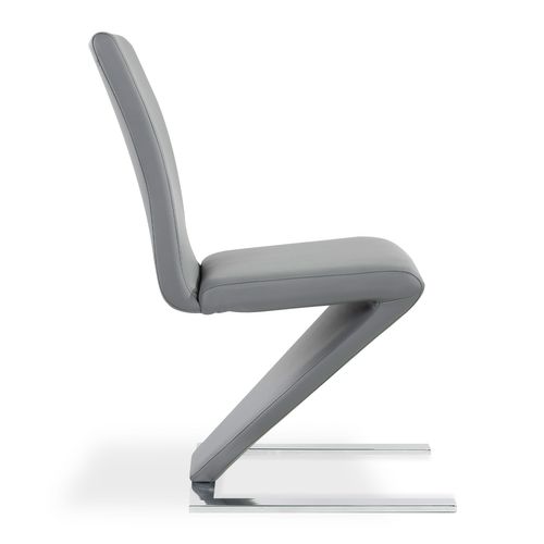 Lot De 4 Chaises Design Delano Gris