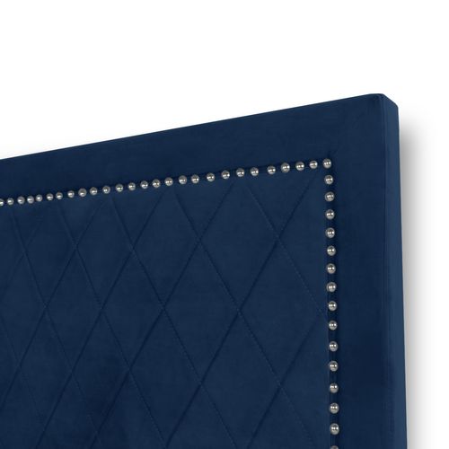 Tête De Lit Nolwen Velours Bleu Foncé 160cm