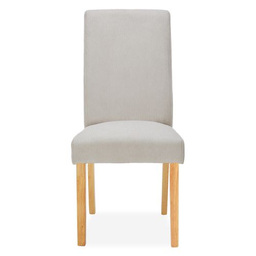 Lot de 4 chaises Rosie velours côtelé Beige