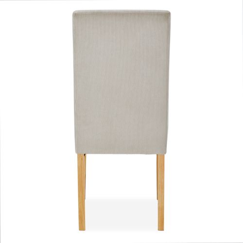 Lot de 4 chaises Rosie velours côtelé Beige