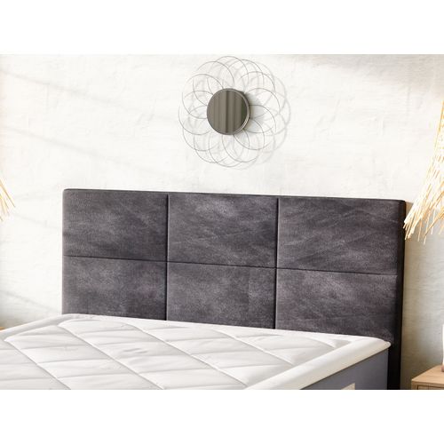 Tête de lit gris nuage L.140cm EPEDA BIEN-ETRE microfibre