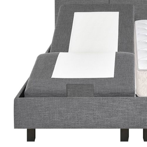 Sommier relaxation 80x200 cm EPEDA ZEN tissu gris anthracite